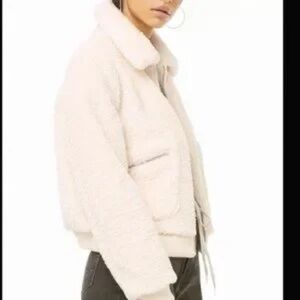 Garage medium Cream Sherpa Jacket